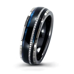Obsidian And Diamond Ring PNG Mfy PNG