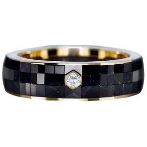 Obsidian And Diamond Ring PNG Wwt PNG