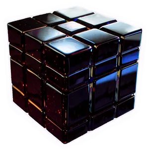 Obsidian Cube Block PNG 77