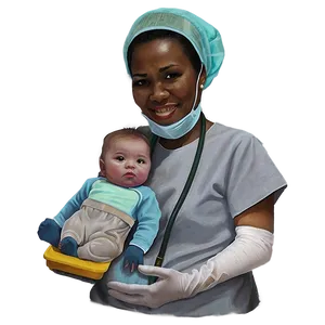 Obstetric Patient Care Nurse Png Miv PNG image