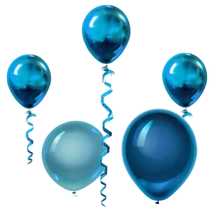 Ocean Blue Balloons PNG Mjh20 PNG