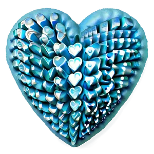 Ocean Candy Heart PNG 06122024 PNG