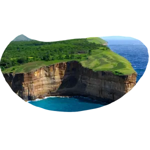 Ocean Cliff View Png 75 PNG image