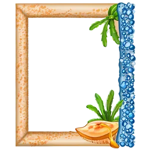Ocean Cute Frame PNG 06262024