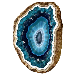 Ocean Inspired Geode Png 06282024 PNG image