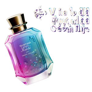 Ocean Inspired Perfume Bottle PNG 06212024