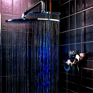 Ocean-inspired Shower Design PNG Adt18