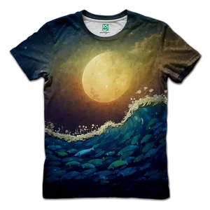 Ocean Inspired T-shirt PNG 06282024