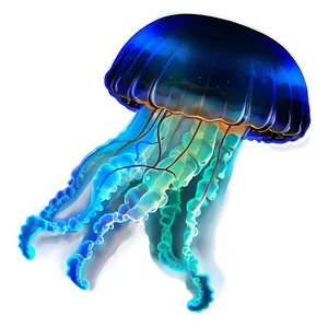 Ocean Jellyfish Glow Png 87 PNG image