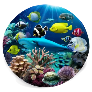 Ocean Marine Animals Png Flc32 PNG image