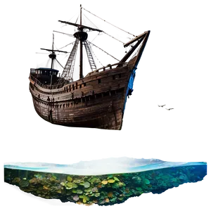 Ocean Shipwreck Mystery Png 05212024 PNG image