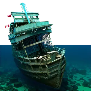 Ocean Shipwreck Mystery Png 18 PNG image