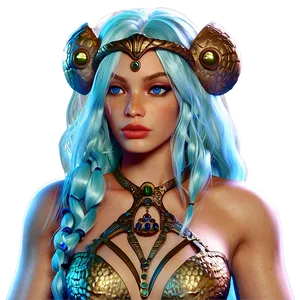 Ocean Siren Fantasy Png Ipm33 PNG image