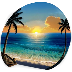 Ocean Sunbathing Bliss Png 05212024 PNG image