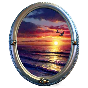 Ocean Sunset Memorial Png 71 PNG image