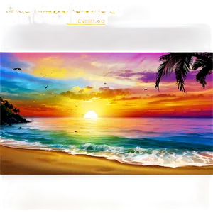 Ocean Sunset View Png 36 PNG image