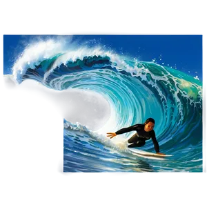 Ocean Surfing Wave Png 05212024 PNG image