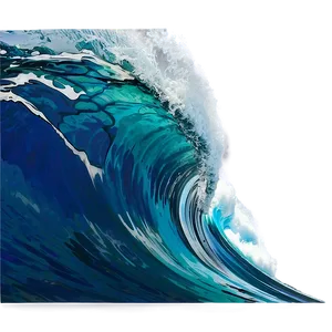 Ocean Wave Border PNG Ooj