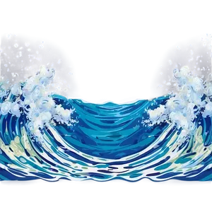 Ocean Wave Graphic PNG Knq