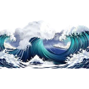 Ocean Wave Storm PNG 9