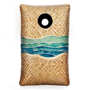 Ocean Waves Cornhole Bag PNG 06292024