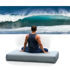 Ocean Waves Meditation Png 05232024 PNG image