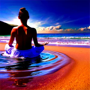 Ocean Waves Meditation Png Eyh PNG image