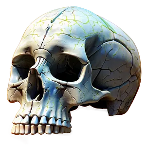 Oceanic Skull Visualization PNG B PNG