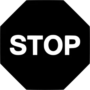 Octagonal Stop Sign PNG image