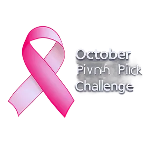 October Pink Ribbon Challenge PNG 06212024 PNG
