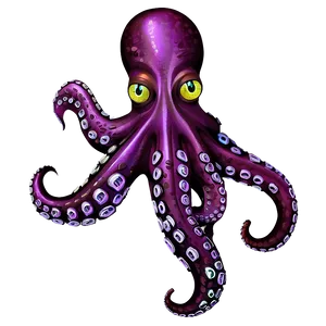 Octopus Illustration PNG 97