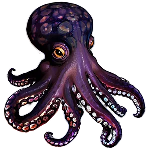 Octopus In Coral Reef PNG 72