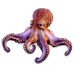 Octopus In Ocean PNG Shf86