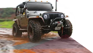 Off Road Adventure Thar Jeep PNG image