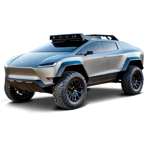 Off-road Tesla Cybertruck Adventure Png Vvn89 PNG image