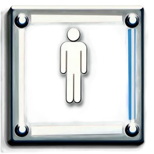 Office Bathroom Sign Png 06212024 PNG image