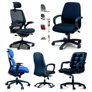 Office Chair With Armrest Png Wvr PNG image