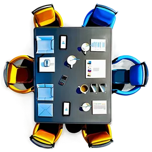 Office Conference Table PNG Wah PNG