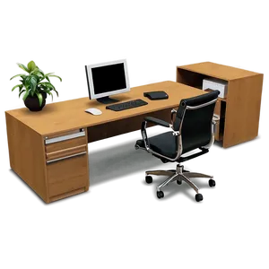 Office Desk Layout PNG Fpe55 PNG