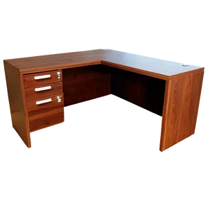 Office Desk With Hutch PNG 06122024