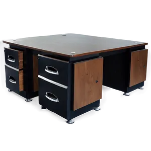 Office Desk With Storage PNG 91