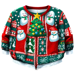 Office Party Ugly Christmas Sweater PNG 06122024 PNG