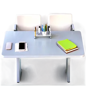 Office Table Top View PNG Ftc