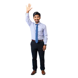 Office Worker Waving Goodbye Png 06292024 PNG image