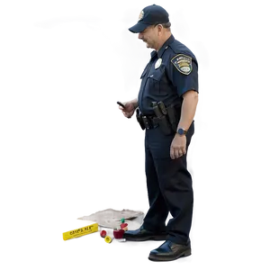 Officer At Crime Scene PNG 06252024 PNG