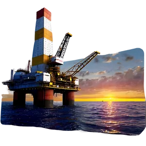 Offshore Rig Night Scene Png 06122024 PNG image