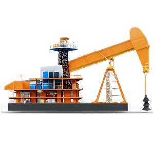 Oil Rig Under Construction PNG 06122024