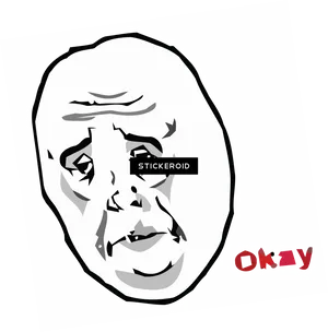 Okay Meme Illustration PNG image