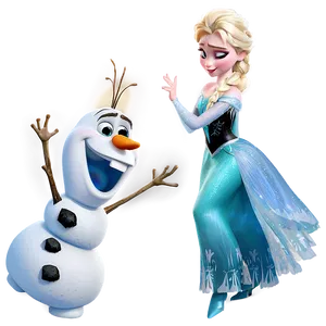 Olaf And Elsa Magic Png Roh75 PNG image