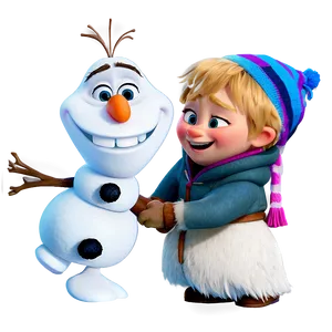 Olaf And Kristoff Bromance PNG 90